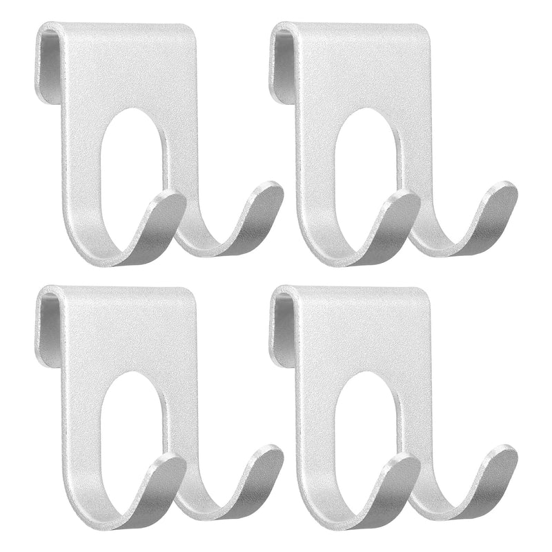 [Australia] - ruggito Pack of 4 razor holder hooks, razor holder, razor hook, multi-purpose hook, stainless steel, self-adhesive razor holder, waterproof bathroom hook, no drilling required for bathroom, kitchen organiser 