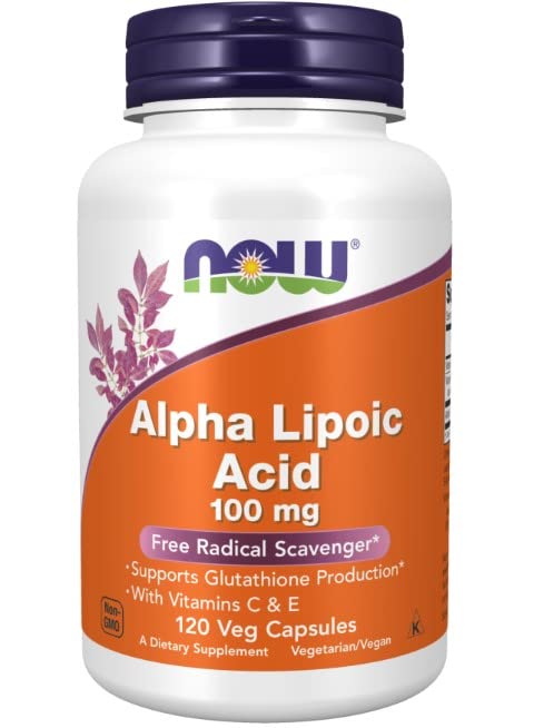 [Australia] - Now Foods Alpha-Lipoic Acid (alpha-lipoic acid), 100mg, 120 vegan capsules 