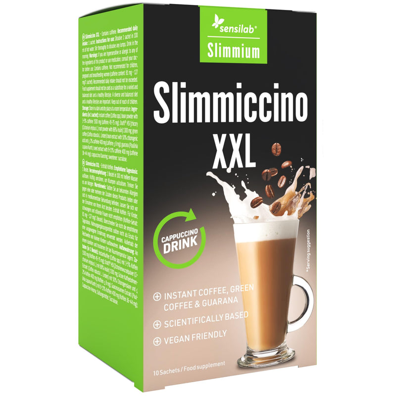 [Australia] - Green coffee, inulin and guarana - 10 bags for 10 days - With free e-book guide - Slimmiccino XXL, Slimmium Sensilab 