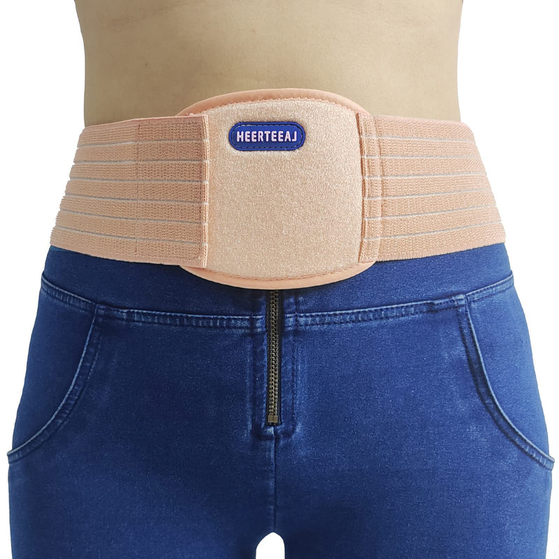 [Australia] - Abdominal Hernia Belt, Abdominal Hernia Belt for Men, Women, Belly Button Umbilical Hernia Binder w/1 Hernia Compression Pads L 1 
