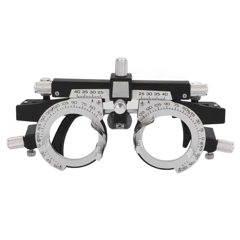 [Australia] - Asixxsix Adjustable Test Frame, Optical Optical Test Lens Frame, Lightweight Alloy Optometry Frame, Eye Optometry Optician PD 48-80mm, Adjustable Temple Length and 