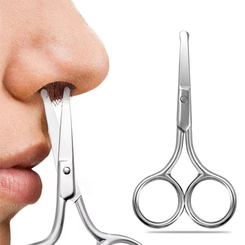 [Australia] - Ikadiya nose hair scissors for men, nose hair trimmer, nose hair trimmer, nose hair and ear hair scissors, also for the care of eyebrows, ear hair and beards 