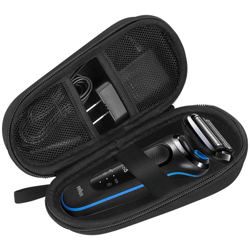 [Australia] - Classycoo Bag Case for Braun Series 3s/5s/7s/9s, Braun Series 3/5/7/9, Men's Electric Shaver, Hard Travel Carry Case, Razor Travel Case, Hard Travel Protective Case - Black Black 
