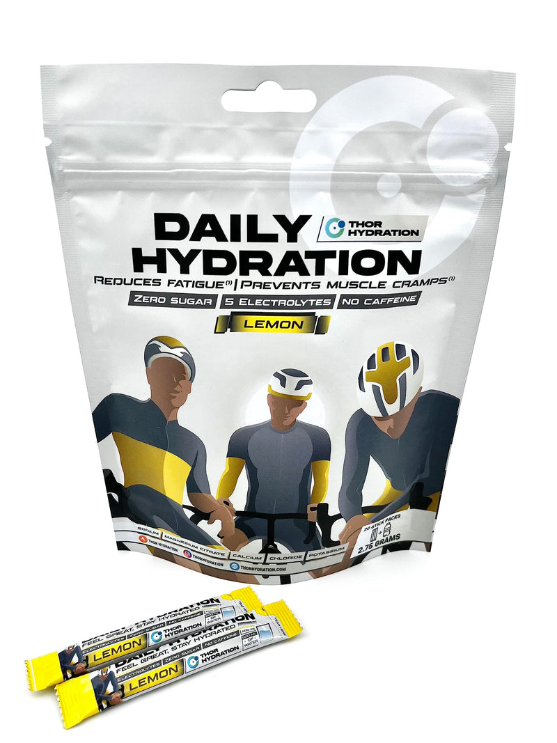 [Australia] - THOR Hydration - electrolyte powder without sugar - 20 pieces - electrolytes for sports - with magnesium and calcium - electrolyte powder - lemon 1 x 20 pieces 