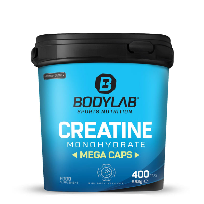 [Australia] - Bodylab24 Creatine Monohydrate Mega Caps 400 capsules, with 3600 mg creatine monohydrate in each daily dosage, pure powder, high-dose creatine for more energy and strength 400 pieces (pack of 1) 
