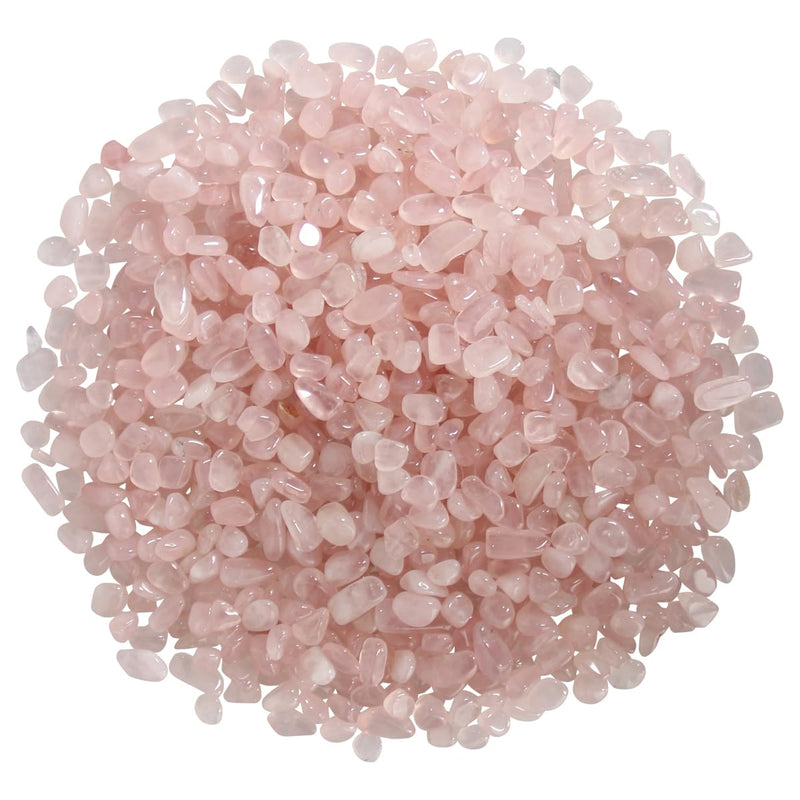 [Australia] - 500 grams of mini rose quartz gemstones charging stones granules/mini chips, mini rose quartz healing stones, mini rose quartz tumbled stones, packed in a gift box 