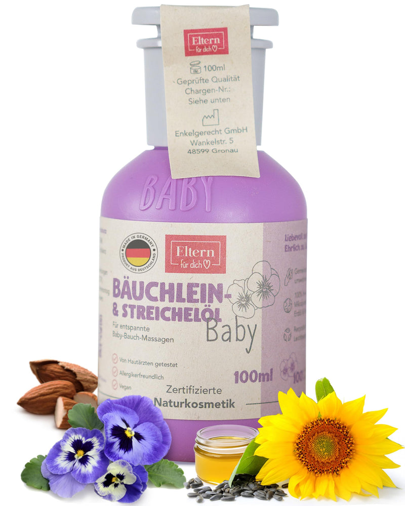 [Australia] - Parents for you - Natural baby oil - Allergy-friendly, vegan, odorless - Ideal for baby belly massages and baby care - No perfume - Caraway oil baby, baby care, pregnancy oil 