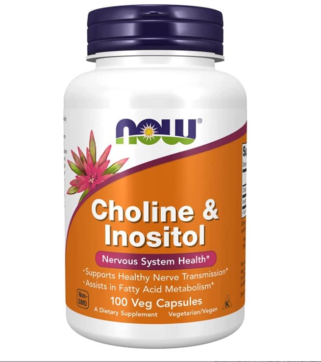 [Australia] - NOW Foods Choline and Inositol, 500mg - 100 capsules 