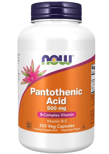 [Australia] - NOW Foods Pantothenic Acid, 500mg - 250 capsules - Supports energy & metabolism 