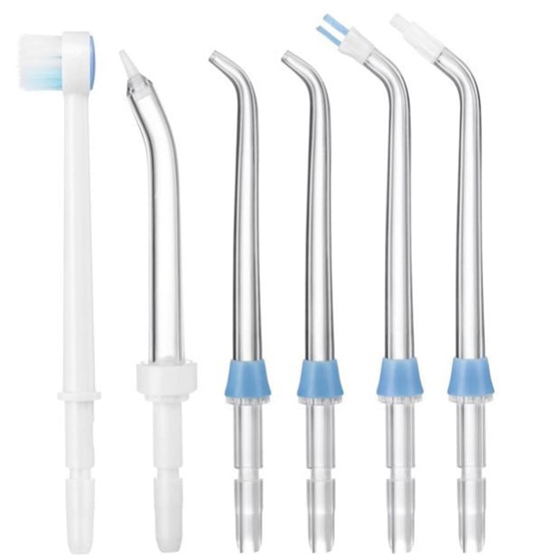[Australia] - Yaowanguan Pack of 6 replacement nozzle accessories for Waterpik WP-100/WP-250/WP-450/WP-560/WP-660/WP-811/WP-861W/WP-900/WP-940/WP-950 (classic, toothbrushes, periodontal bags, dental plaques, orthodontic) replacement nozzle accessories 6 pieces A 