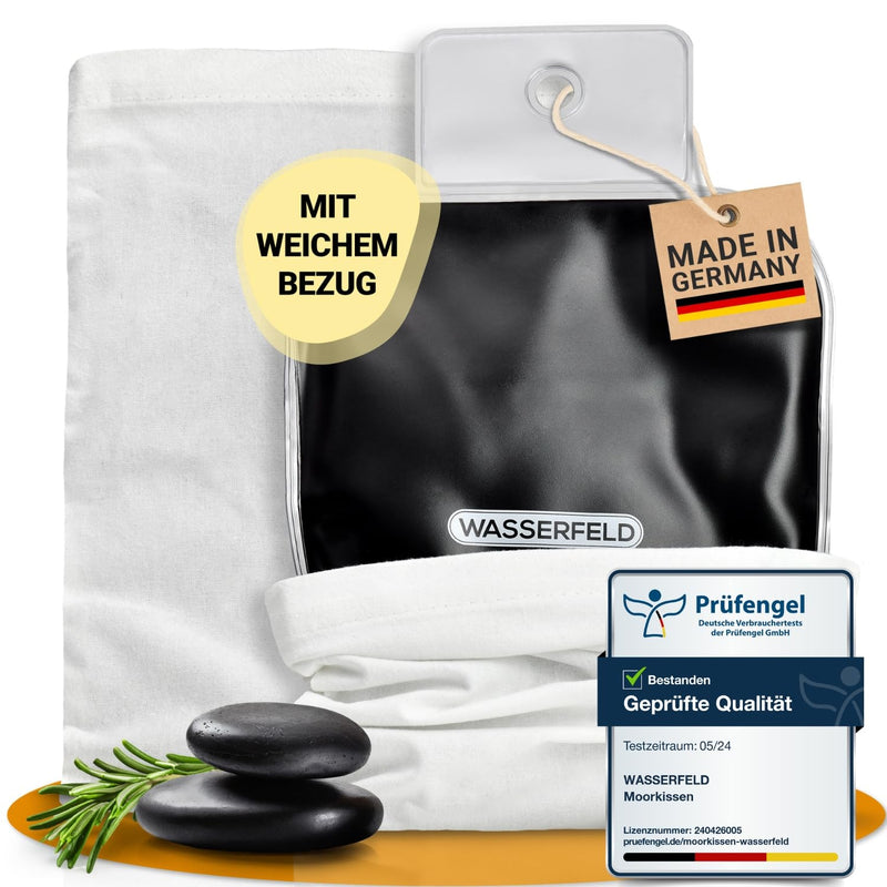 [Australia] - WASSERFELD® Moor pillow for microwave - High-quality heat pillow microwave including cover - Therapeutic moor pillow for neck, shoulder, back and stomach - Moor heat pillow against tension With cover 