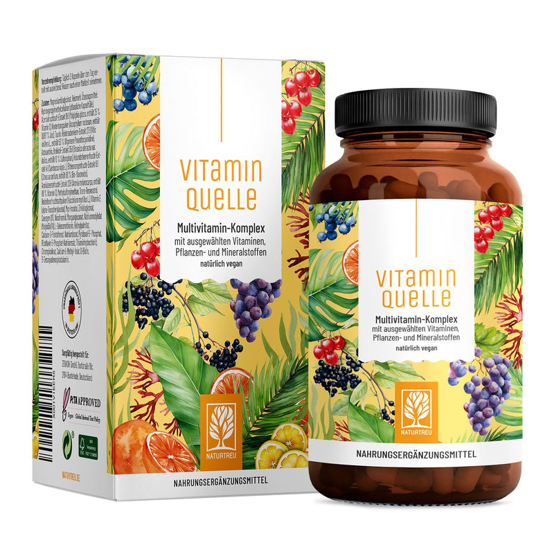 [Australia] - All in One Multivitamin & Mineral Complex - 35 valuable A-Z vitamins and minerals - High-dose multi vitamin capsules - Vegan and without unnecessary additives 