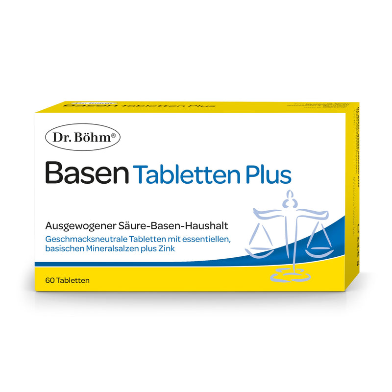 [Australia] - Dr. Böhm Base Tablets Plus: Acid-base balance with magnesium, potassium and calcium as well as zinc, selenium and OPC, 60 tablets 