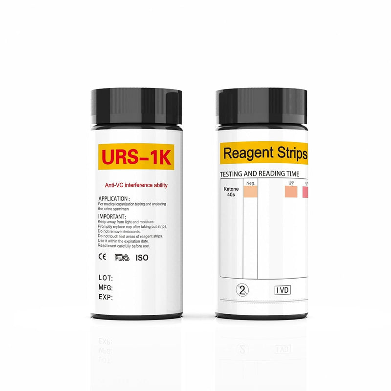 [Australia] - Urine Ketosis Test Strips URS-1K, 100 Strips Ketone Test Strips Home Ketosis Tests Analysis Professional Quick Tests 