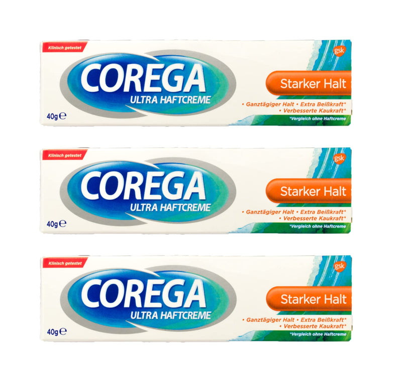 [Australia] - bellaton 3x Ultra Adhesive Cream 3D Corega Strong hold for prostheses each 40g all-round protection 