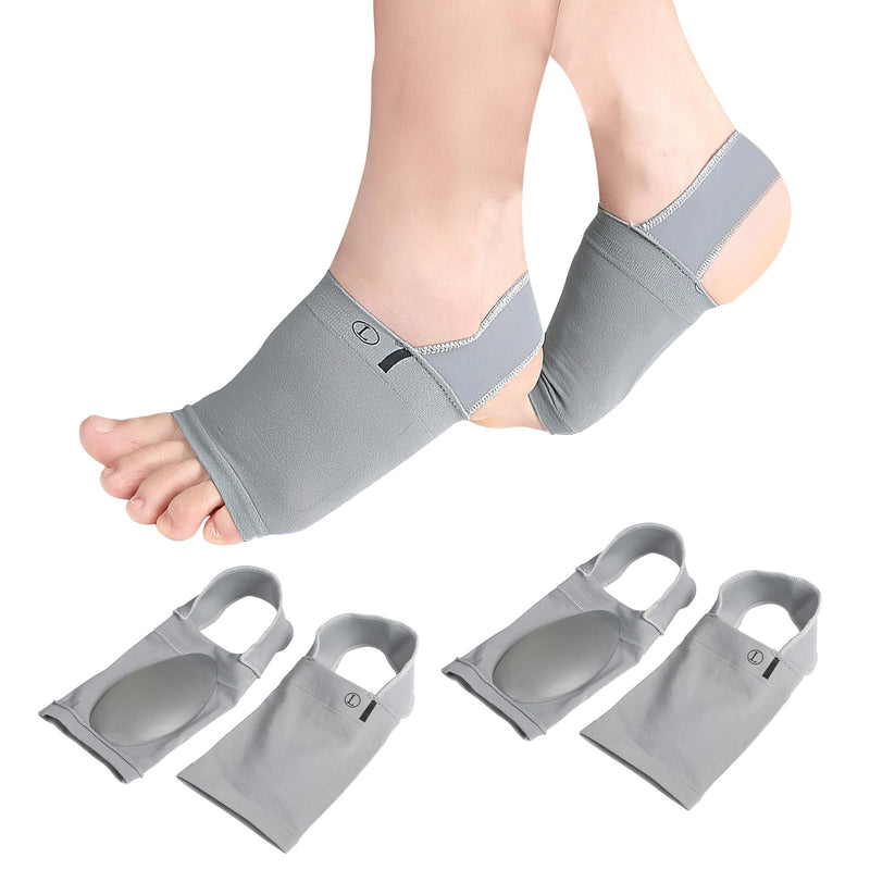 [Australia] - DAGORD 2 Pairs Arch Support Bandage Metatarsal Bandage with Pad Arch Support Sleeves Plantar Fasciitis Bandage Arch Socks Foot Bandage for Flat Feet Pain Relief Plantar Fasciitis 