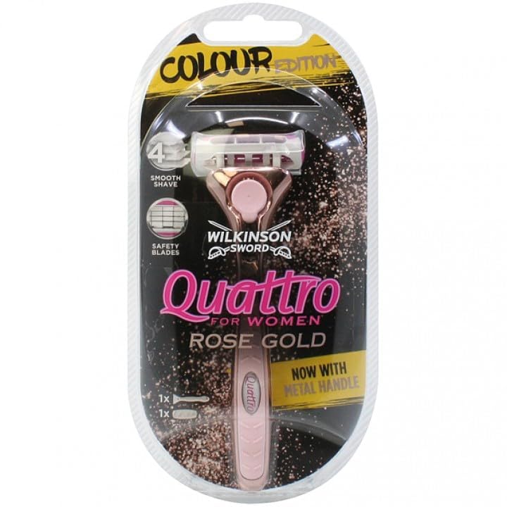 [Australia] - Wilkinson Quattro Razor for Women Rose Gold 