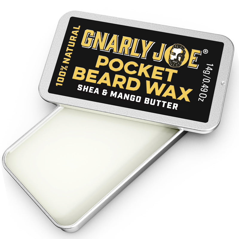 [Australia] - Gnarly Joe Pocket Beard Wax, Beard Styling & Smoothing Wax for Men, Triple Action: Style, Straighten and Care for Your Beard (14g) 14g (Pack of 1) 