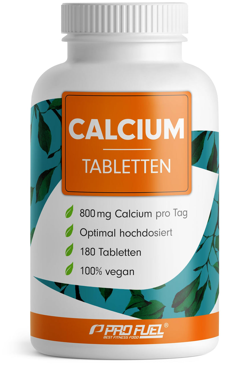 [Australia] - Calcium tablets 180x - optimally high dose with 800 mg calcium per day - maintaining normal bones and teeth - laboratory tested with certificate - without unwanted additives - 100% vegan - supply for 90 days 1x 180 tablets 