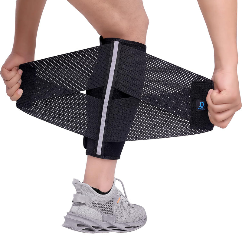 [Australia] - Calf bandage muscle fiber tear, compression bandage calves for men and women, adjustable calf support with elastic band, for varicose veins, calf strain, swelling, cramps, calf pain relief-L/XL L/XL 