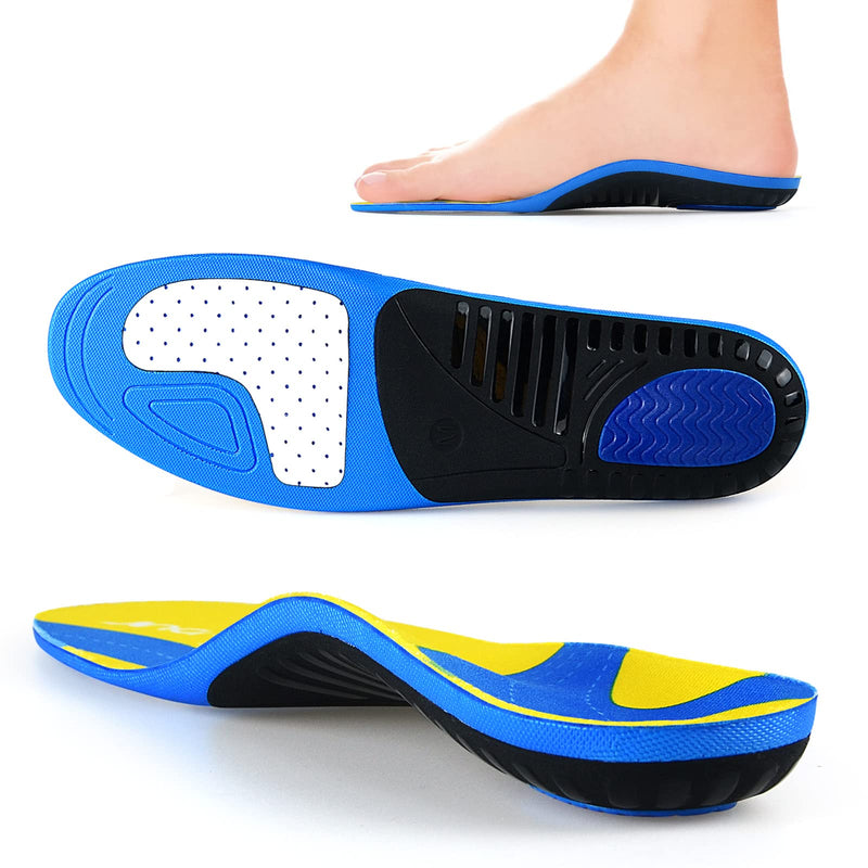 [Australia] - Heel spur insoles, shoe insoles, orthopedic insoles for flat feet, plantar fasciitis, foot pain, orthopedic insoles for men and women - S yellow S（39-41）-260MM 