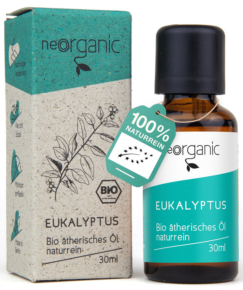 [Australia] - NeoOrganic® ORGANIC Eucalyptus Oil [Premium Grade] 100% natural - Real Eucalyptus Oil for aromatherapy - natural fresh aroma - Eucalyptus oil to take - essential oil - Eucalyptus Oil - 30ml 
