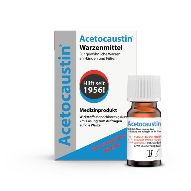 [Australia] - Acetocaustin solution | Wart remedies | Pain-free | Children from 4 years | Wart treatment for hands and feet | 2ML wart remover | Remove warts 