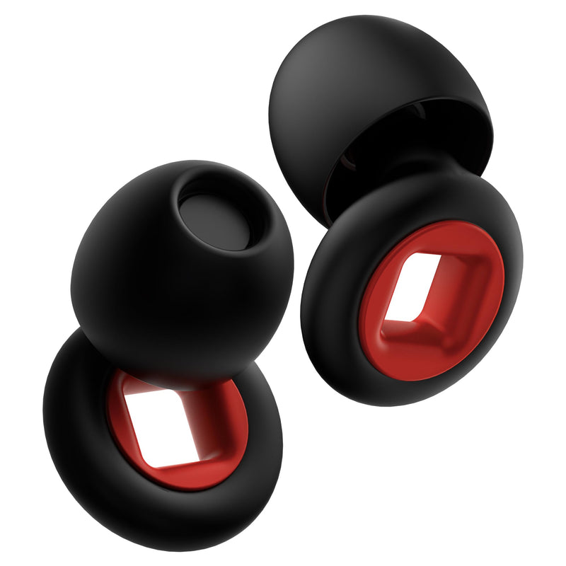 [Australia] - LOZIEMI Quiet Earplugs for Sleeping and Noise Reduction - Super Soft Reusable Flexible Silicone Hearing Protection for Concerts, Noise Sensitivity - 8 Earplugs (Blcak, Moyen) Blcak 