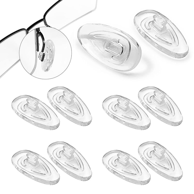 [Australia] - Kotkiddy 5 Pairs of Plug-In Nose Pads Non-Slip Glasses Nose Pads Soft Silicone Transparent Sunglasses Non-Slip Stopper Glasses Nose Pad Glasses Accessories 