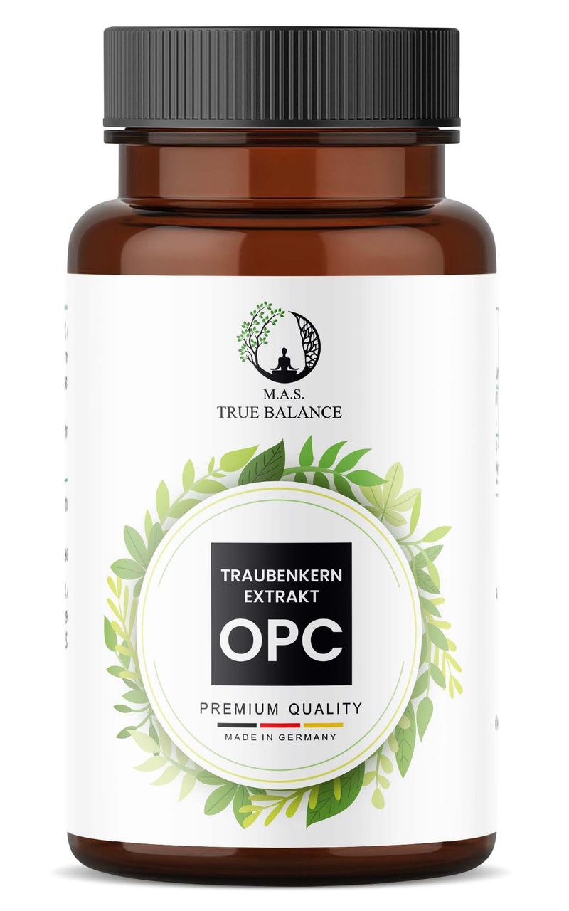 [Australia] - M.A.S. TRUE BALANCE® OPC grape seed extract | 365 capsules, high dose with 700 mg of pure OPC per daily dose PREMIUM quality | Vegan | MADE IN GERMANY 