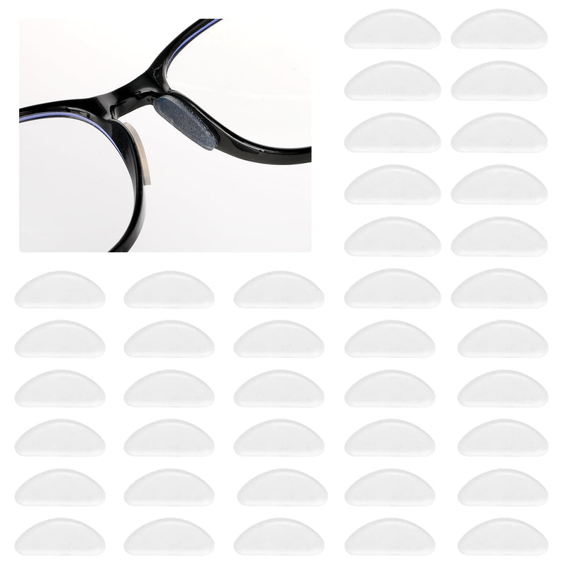 [Australia] - YUXIANLB Silicone Nose Pads 20 Pairs Non-Slip Nose Pads with Adhesive Backing for Glasses Soft Nose Grips for Glasses and Sunglasses Transparent/1 mm Transparent - 1 mm 
