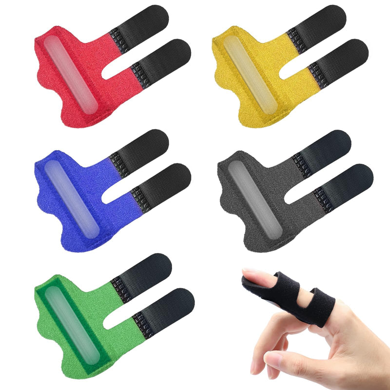 [Australia] - Wepai Pack of 5 finger splints for little finger, ring finger, middle finger, index finger and thumb, finger support for stiffness of joints, fracture of fingers and immobilization of knuckles A 