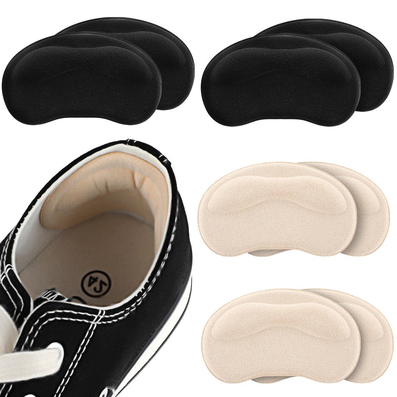 [Australia] - WLLHYF 4 Pairs Heel Grips Shoe Pads Self Adhesive Foot Pads Pads for Loose Large Shoes Cuttable Heel Insoles Shoe Insoles for Men Women 