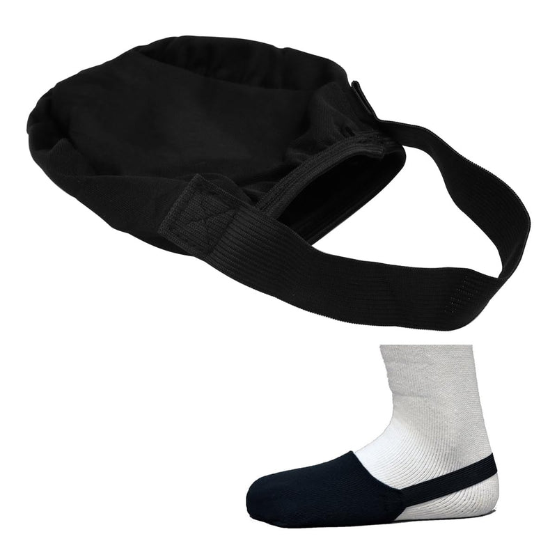 [Australia] - POFET Plaster Socks Toe Protector Soft Elastic Non-Slip Plaster Toe Protector Fits Plaster Socks Toe Protector for Most Cast Feet (Black) 