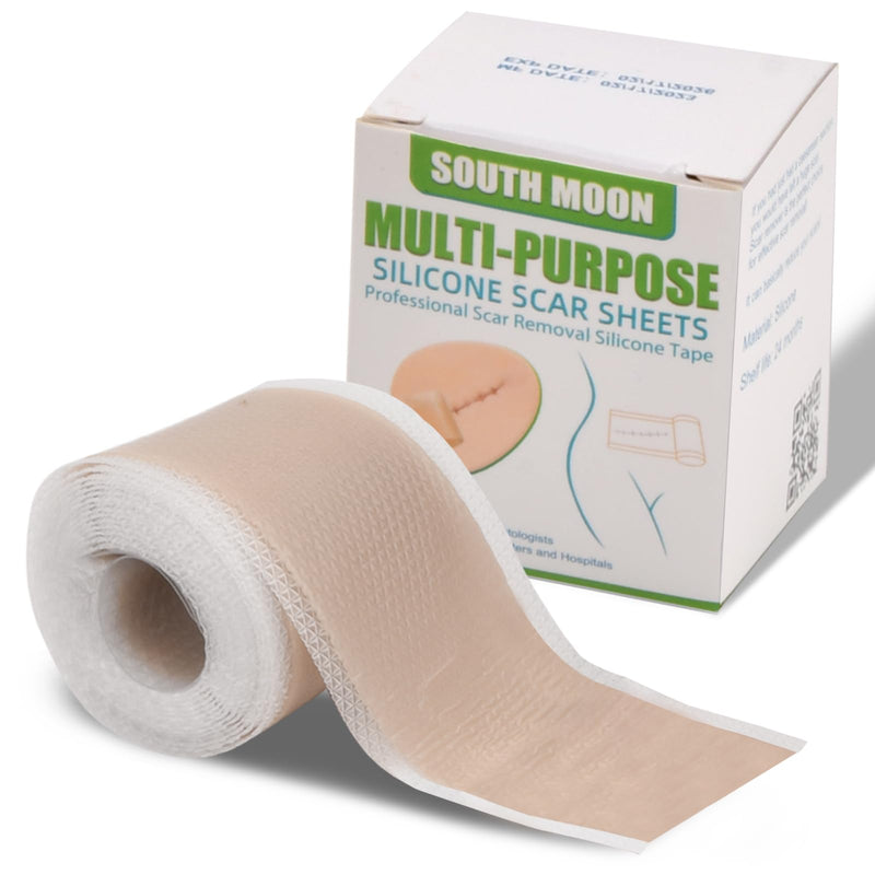 [Australia] - Cozlly Silicone Scar Plasters (1.6'' x 118''/4 x 300cm), Silicone Plasters for Scars, Silicone Scar Sheets, Professional for C-Section Scars, Surgery, Burns, Keloid, Acne and More 