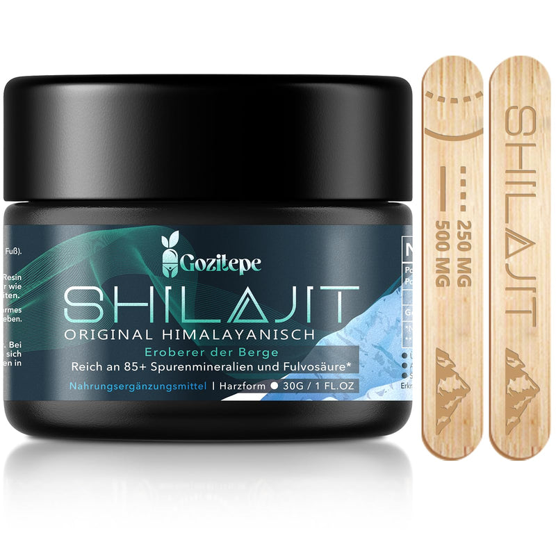 [Australia] - Shilajit high-dose resin with fulvic acid minerals and humic acid, 100% pure and vegan, 30g (pack of 1) 1 piece (pack of 1) 