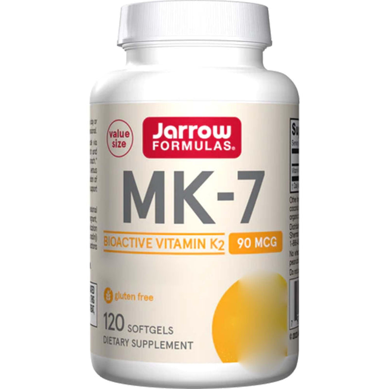[Australia] - Jarrow Formulas MK-7, Vitamin K2, 90mcg, 120 Softgels, Laboratory Tested, Gluten Free, Soy Free, Non-GMO, Vitamin K 