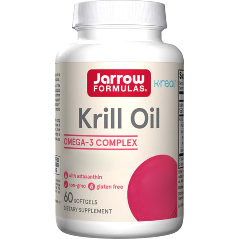 [Australia] - Jarrow Formulas, Krill Oil, 600mg, with Omega-3 and Astaxanthin, 60 soft capsules, laboratory tested, gluten-free, soy-free, non-GMO 