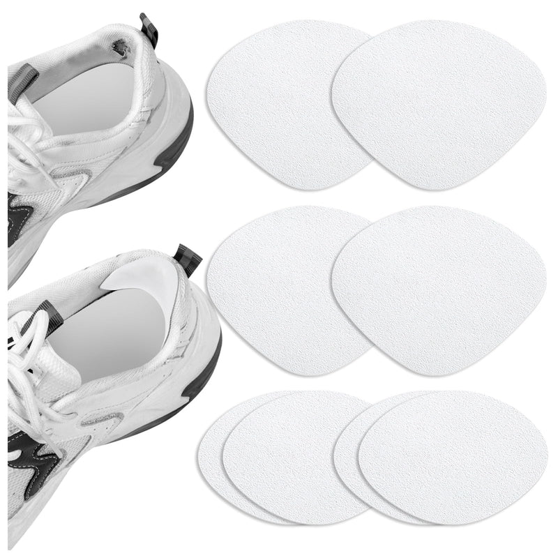 [Australia] - 4 Pairs of Self-Adhesive Sneaker Heel Repair Patch, White Shoe Hole Repair Patch, Hole in Shoe Repair for Leather Shoes, High Heels 8 