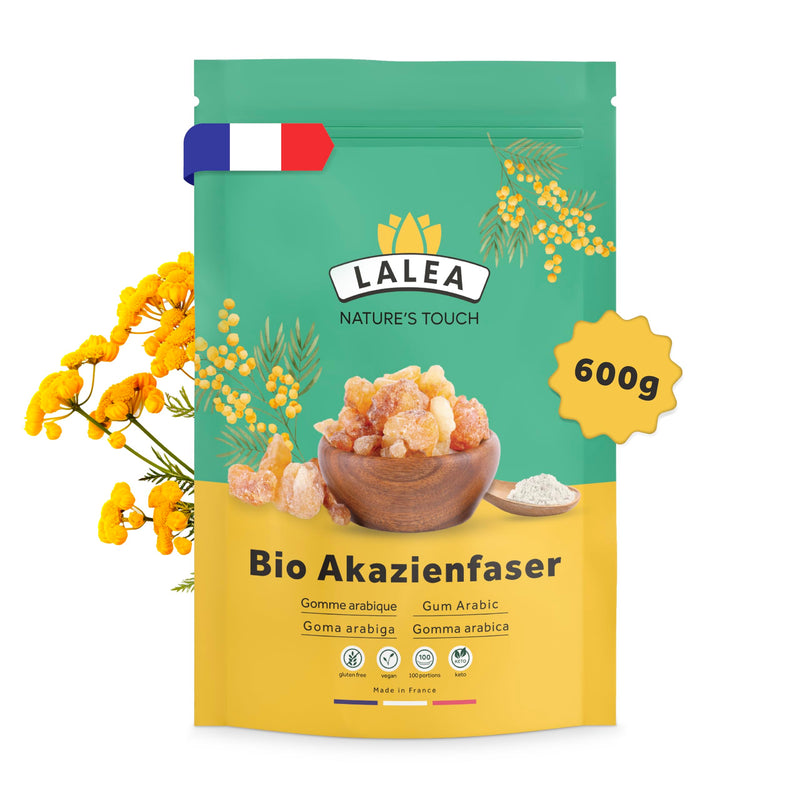 [Australia] - Acacia fiber powder organic - 600 grams - 90% fiber, fiber powder made from acacia fibers organic, vegan & keto, gluten-free, gum arabic powder, fiber supplement 600 g 