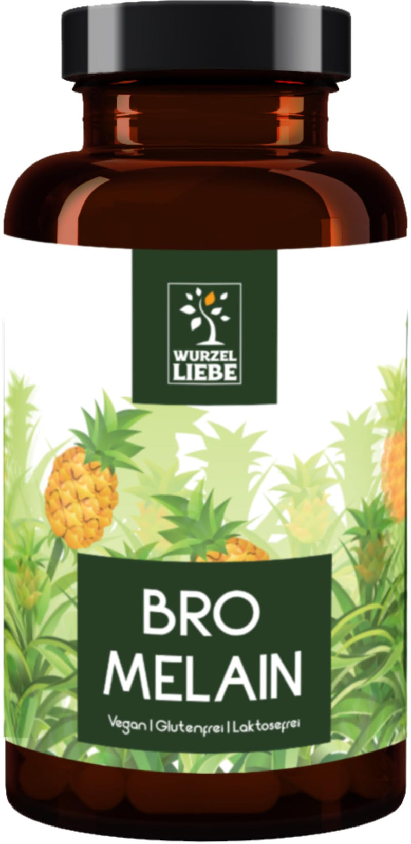 [Australia] - Bromelain capsules high dosage 120 capsules each 600 mg (3000 F.I.P) - 4 month supply - without genetic engineering - laboratory tested - vegan - root love 