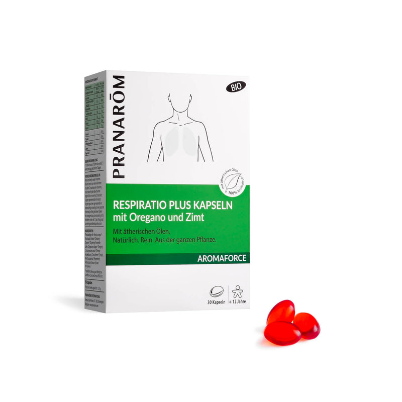 [Australia] - Pranarôm - Aromaforce - Respiration Plus Capsules with Oregano and Cinnamon - With Essential Oils - Organic - 30 Capsules Respiration 