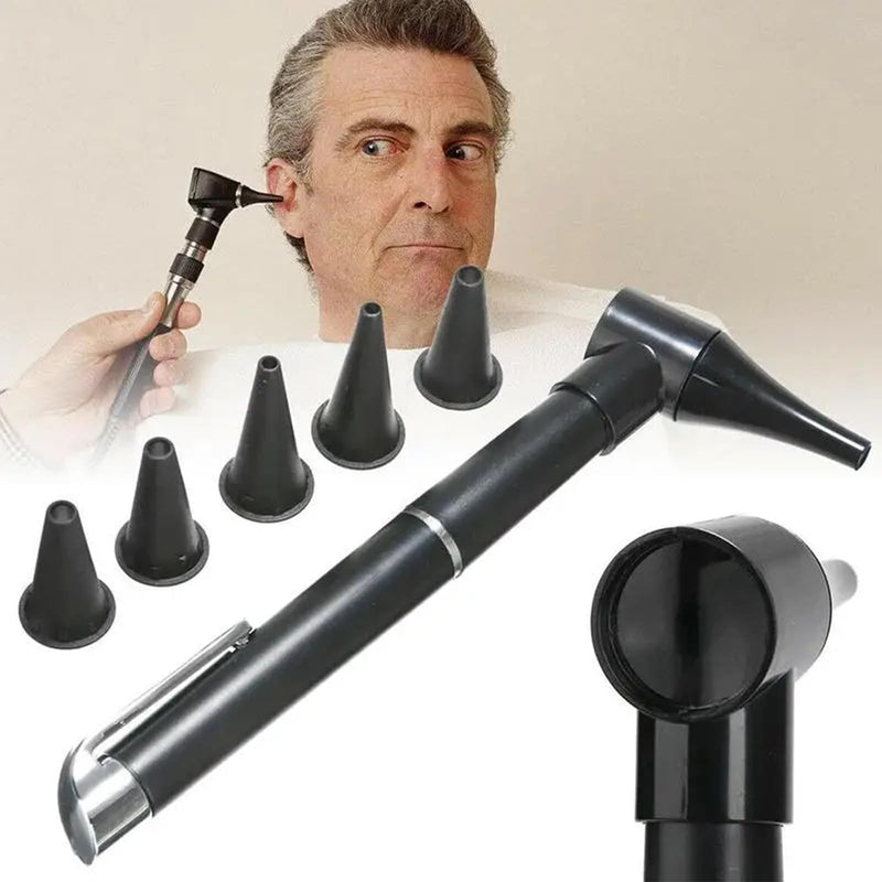 [Australia] - Mini Otoscope, 3X Otoscope with LED, Otoscope, Portable Otoscope, Portable Ear Care, Suitable for Doctors, Nurses and Family Use, Without Batteries 