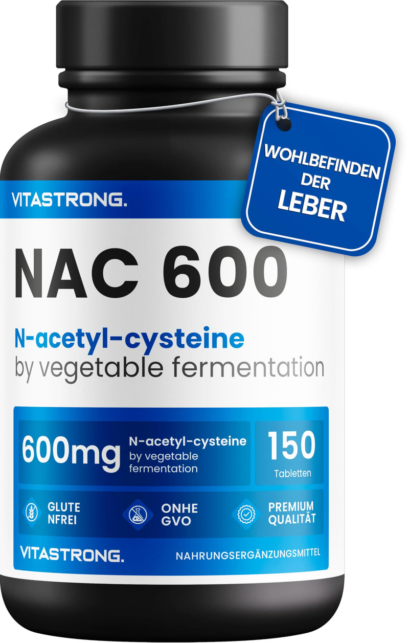 [Australia] - NAC N-Acetyl-Cysteine 600mg Vitastrong - 150 capsules - dietary supplement 