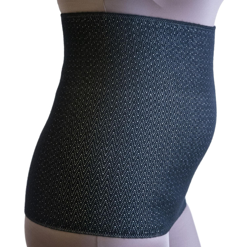 [Australia] - BODYPERFECT wool back warmer, heat belt for men and women, kidney belt, kidney warmer, thermal belt made in Italy (black, XXXL) black 3XL 