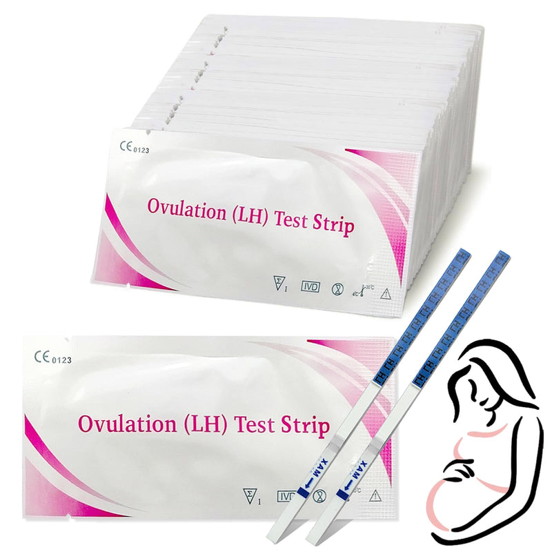 [Australia] - Pack of 50 ovulation test strips, fertility test for women, 25 miu/ml optimal sensitivity, accurate tracking of the ovulation test, quick and accurate results 