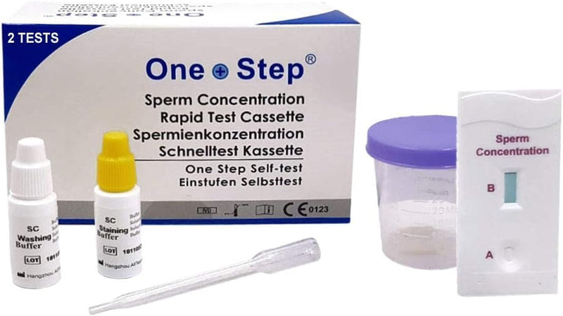 [Australia] - Pack of 2 One+Step Fertility Test for Men - Sperm Test Sperm Test for Men Sperm Test - Measures the concentration of sperm 