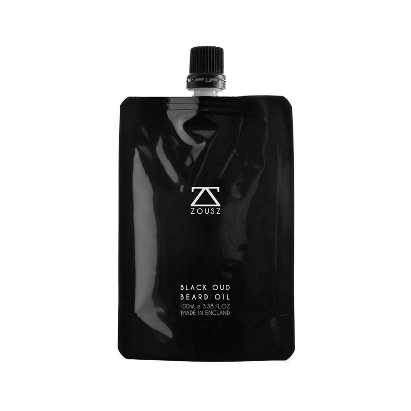 [Australia] - Black Oud Beard Oil for Men (Growth Enhancer) | Beard Care Essential - Moisturizer/Beard Softener, Non-Greasy After Shave Oil, Paraben Free, 100ml Refill Bag, Gift for Men Black Oud 100ml (Pack of 1) 
