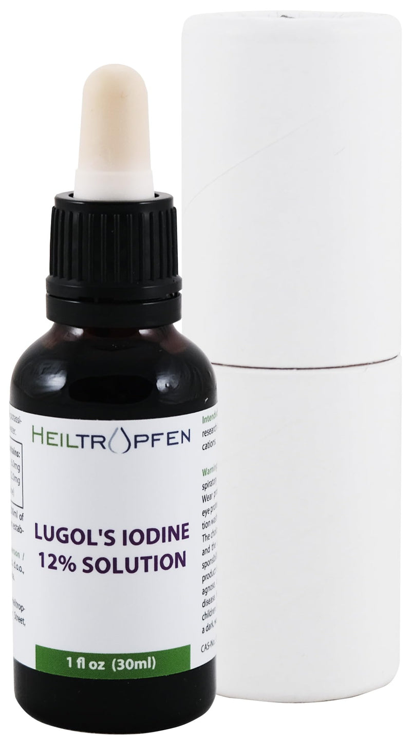 [Australia] - Lugol's iodine solution 12% 30 ml | 12 percent iodine and 24% potassium iodide | Healing Drops® 
