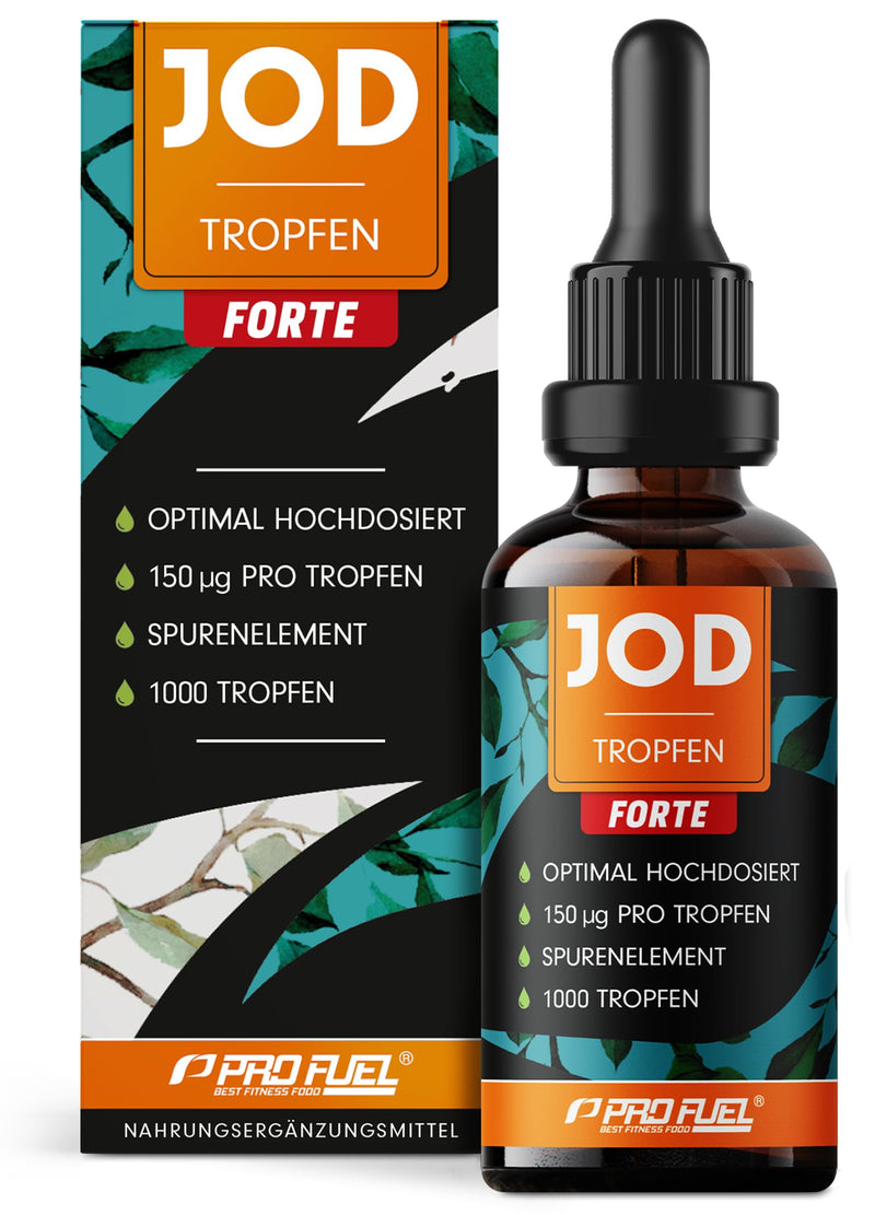 [Australia] - Iodine drops FORTE 1000x with 150 µg iodine per drop - optimally high dose - only 1 drop a day - bioavailable iodine from potassium iodide - alcohol-free & vegan - laboratory tested with certificate 1x 50 ml 